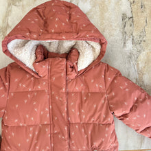 Charger l'image dans la galerie, Manteau d'hiver long rose avec fleurs Deux par Deux