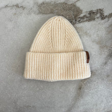 Charger l'image dans la galerie, Tuque mi-saison tricot pour enfants Deux par Deux crème