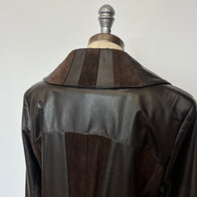 Charger l'image dans la galerie, Manteau en cuir brun Lavoie Morin cuir et fourrures