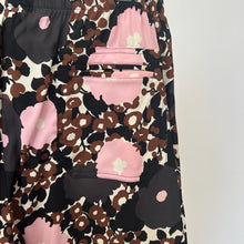 Charger l'image dans la galerie, Pantalon en soie à fleurs rose et brune Laura Urbinati
