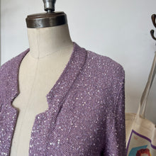 Charger l'image dans la galerie, Veston violet à sequins Amina Rubinacci