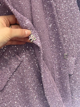 Charger l'image dans la galerie, Veston violet à sequins Amina Rubinacci