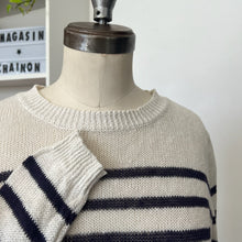 Charger l'image dans la galerie, Pull tricot en lin Naïf Montréal - Les Surcyclés 🪡