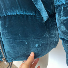 Charger l'image dans la galerie, Manteau Sandro velours turquoise