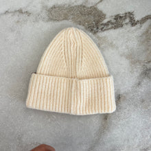 Charger l'image dans la galerie, Tuque mi-saison tricot pour enfants Deux par Deux crème
