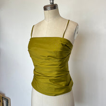 Charger l'image dans la galerie, Camisole en soie verte Ariane Carle
