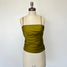 Charger l'image dans la galerie, Camisole en soie verte Ariane Carle