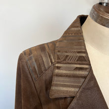 Charger l'image dans la galerie, Manteau en cuir brun Lavoie Morin cuir et fourrures