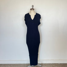 Charger l'image dans la galerie, Robe bleue Nadia Wide Rib Dress Paper Label