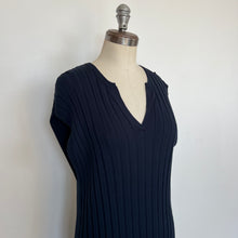 Charger l'image dans la galerie, Robe bleue Nadia Wide Rib Dress Paper Label