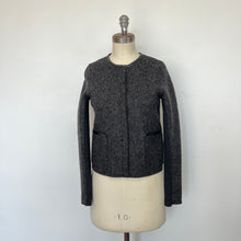 Charger l'image dans la galerie, Veste grise en cuir M0851