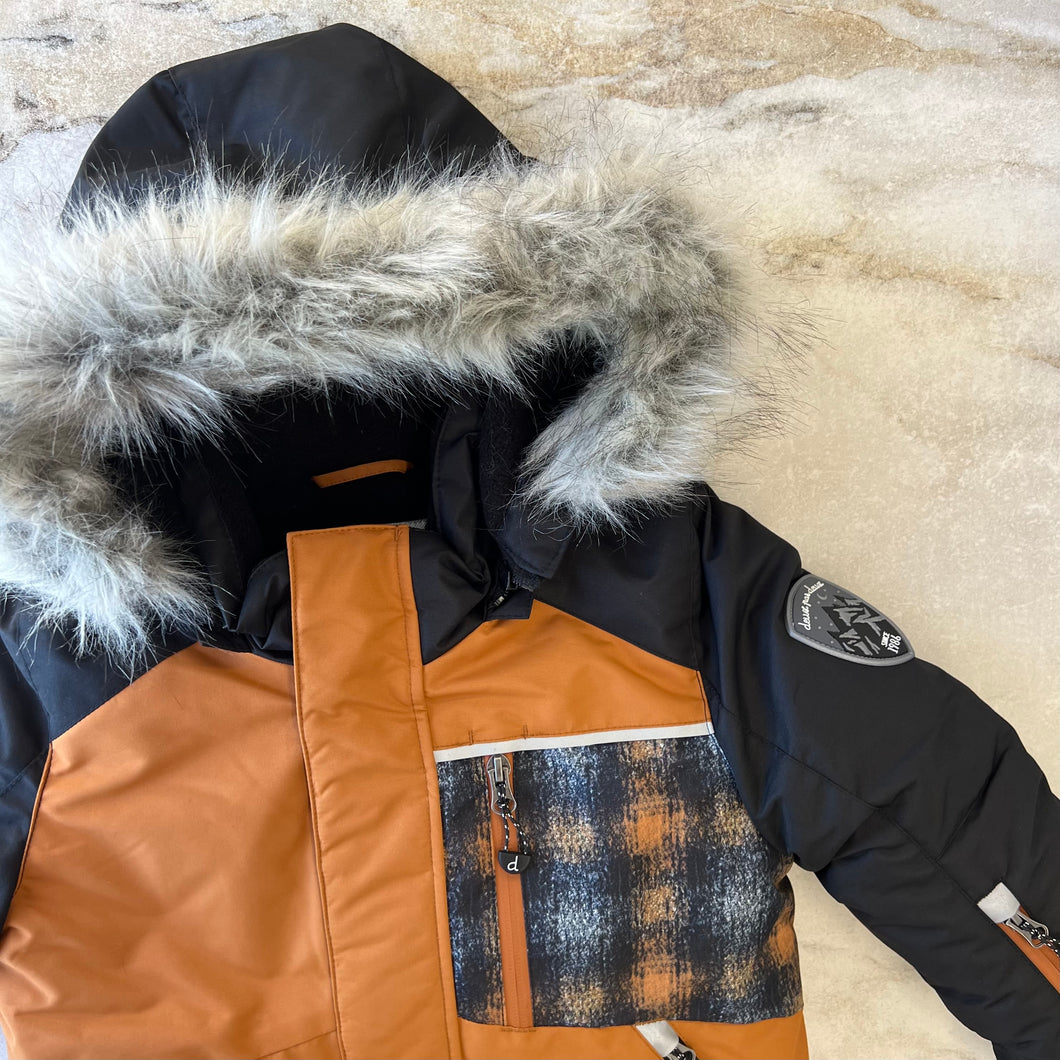 Manteau d'hiver cuivre et noir Deux par Deux