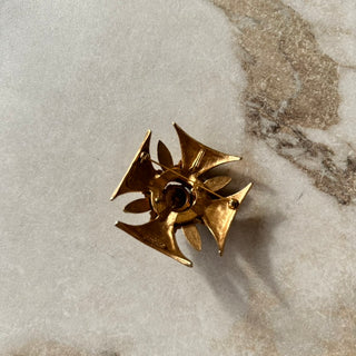 Broche vintage croix de Malte Florenza