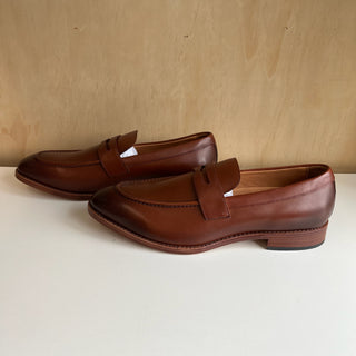 Chaussures penny en cuir Quince