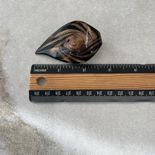 Pendentif brun verre soufflé