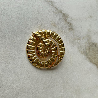 Broche vintage torsadée