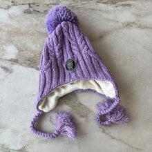 Charger l&#39;image dans la galerie, Tuque hiver mauve paillettes Deux par Deux
