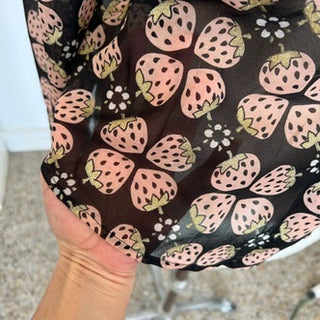 Chemise en soie fraises Red Valentino
