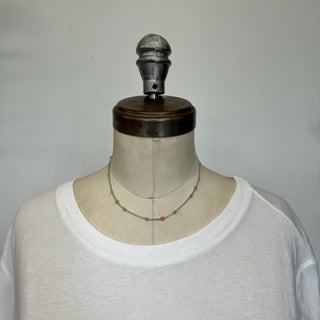 Collier court argent 925