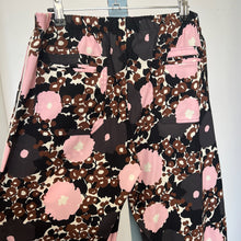 Charger l'image dans la galerie, Pantalon en soie à fleurs rose et brune Laura Urbinati
