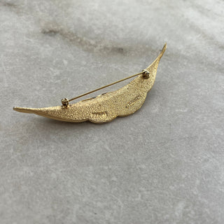 Broche feuille Marcel Boucher