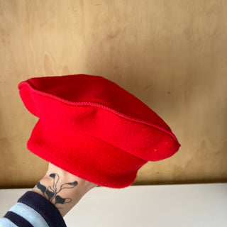 Béret vintage rouge