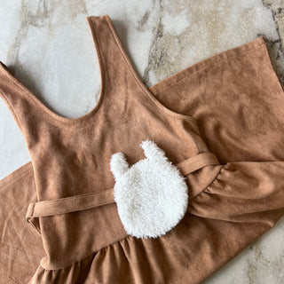 Robe effet suède avec sacoche lama Deux par Deux 10 ans