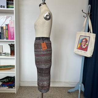Jupe crayon en maille rayée à paillettes Missioni