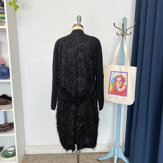 Cardigan mi-long dos scintillant Fabiana Filippi