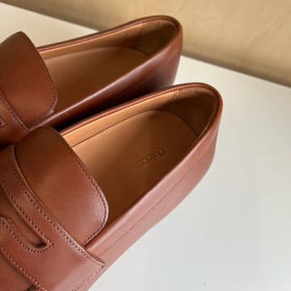 Chaussures penny en cuir Quince