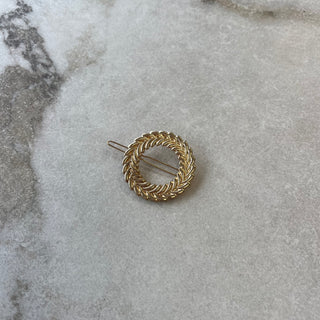 Barette couronne dorée