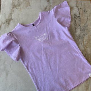 Chandail violet Home Sweet home Deux par Deux 8 ans