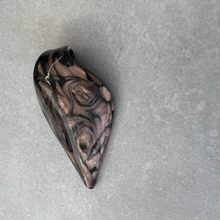Pendentif verre souflé brun