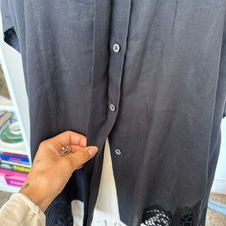 Chemise à manches courtes en lin Beatrice