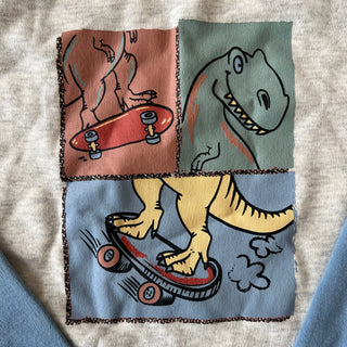 Chandail pyjama dinosaures Deux par Deux 4 ans