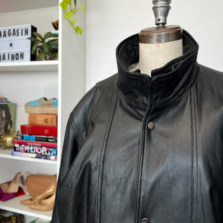 Manteau en cuir Chaps Ralph Lauren