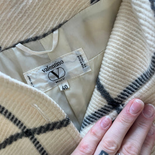 Manteau vintage en laine Valentino Miss V