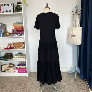 Robe midi noire Red Valentino