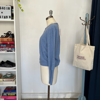 Cardigan en cachemire bleu House of Liberty
