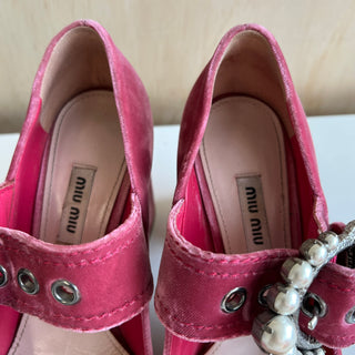 Chaussures velours Miu Miu