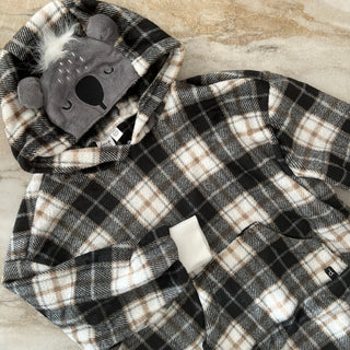 Couverture en peluche à capuche Deux par Deux 6/8 ans