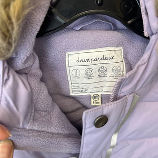 Ensemble d'hiver une pièce violet Deux par Deux 18 mois