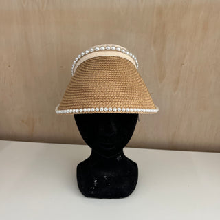 Casquette de plage en paille