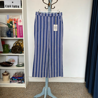 Pantalon ligné Giaba True Royal
