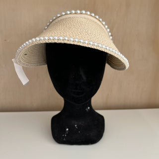 Casquette de plage en paille