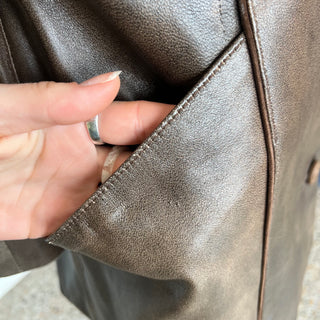 Manteau en cuir Lavoie Morin cuir et fourrures