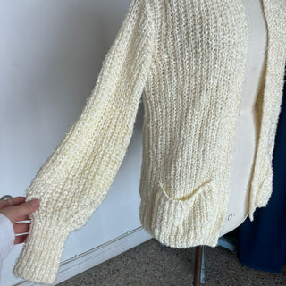 Cardigan crème scintillant (nude)