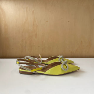 Chaussures Bow Flat jaune Bibi Lou