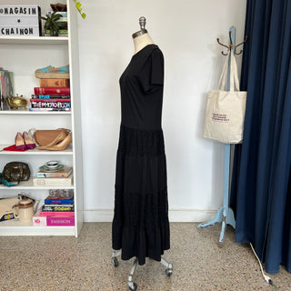 Robe midi noire Red Valentino
