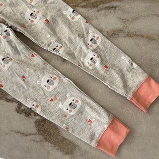 Pantalon leggings pyjama Deux par Deux 4 ans